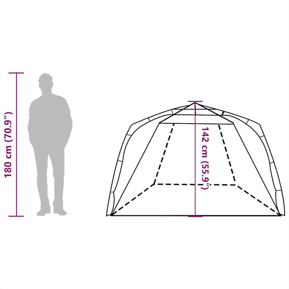 Walplus 3 Person Sea Green Quick Release Waterproof Beach Tent Image 9