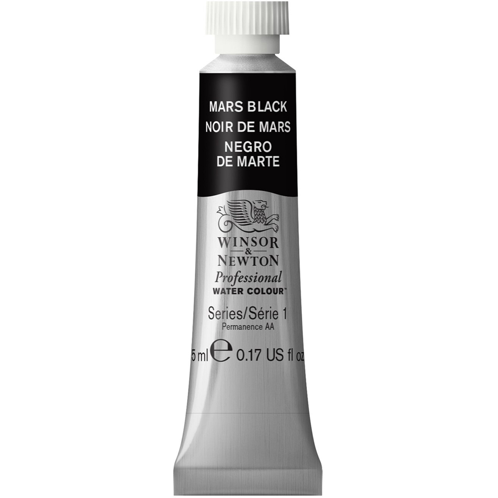 Winsor and Newton 5ml Professional Watercolour Paint - Mars Black Image