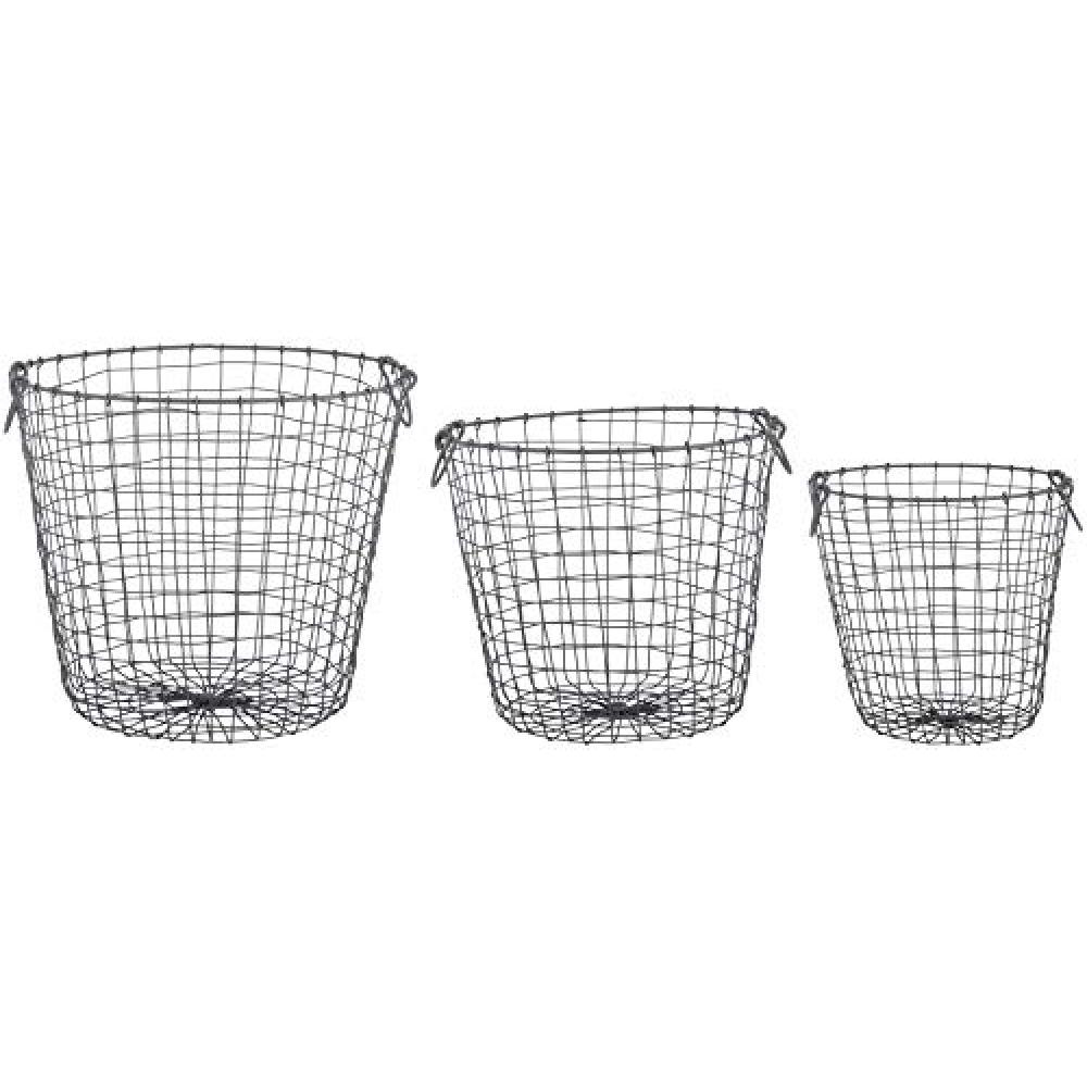 Fallen Fruits Set of 3 Round Wire Storage Baskets Image