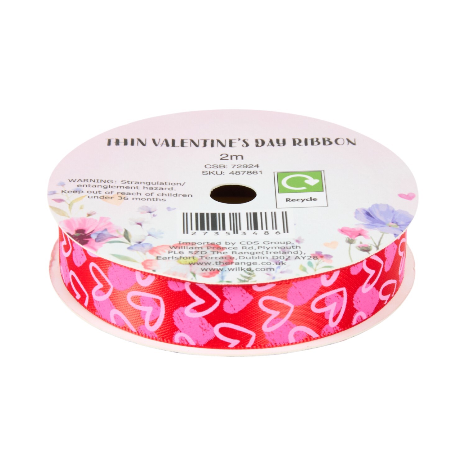 Thin Valentines Day Ribbon Image 5
