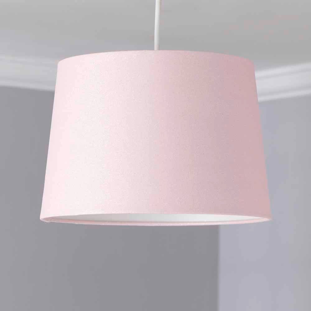 Wilko Pink Glitter Light Shade Image 3