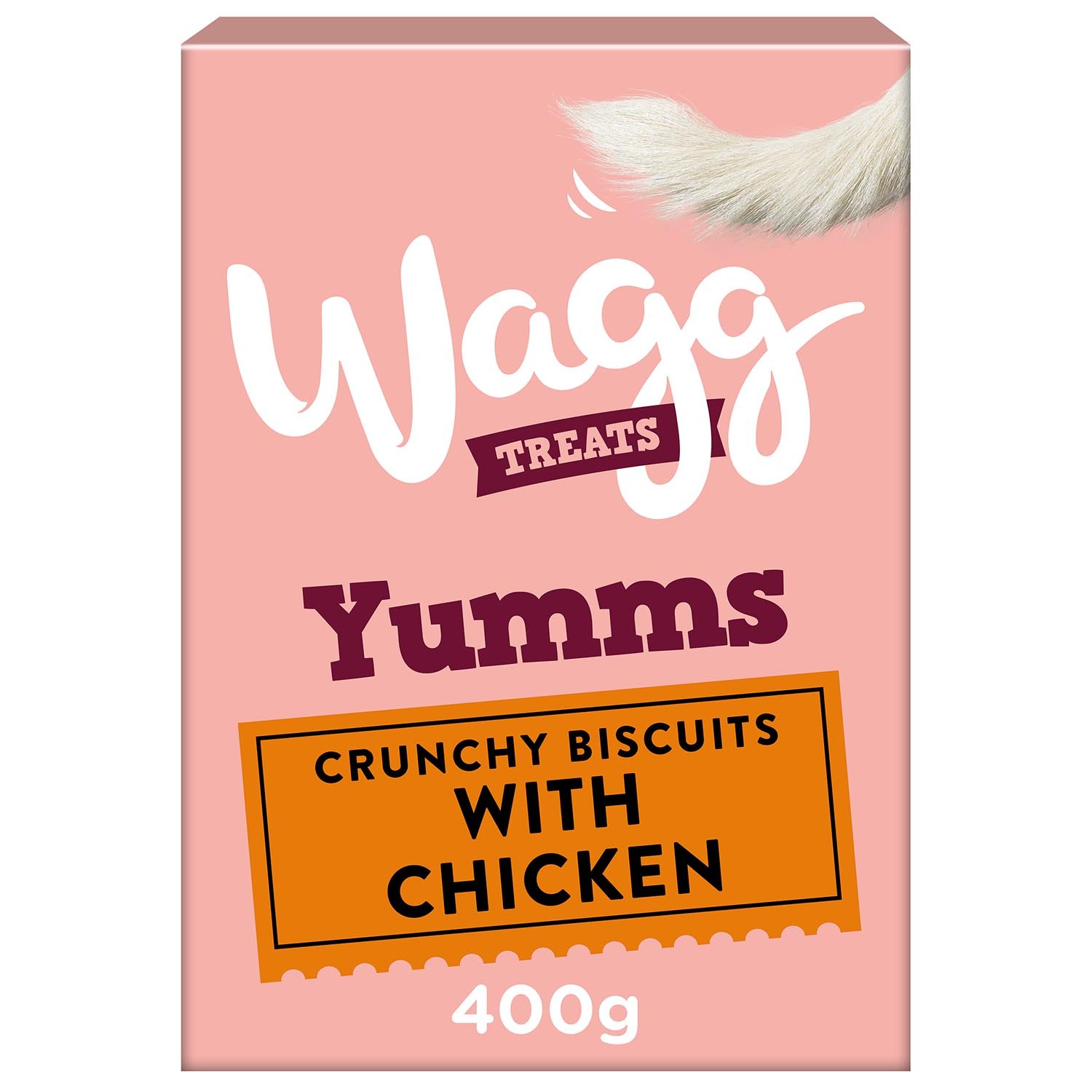 Wagg Yumms Crunchy Chicken Biscuits Dog Treat 400g Image