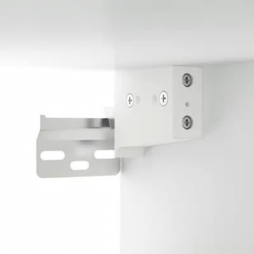 vidaXL 6 Shelf White Wall Mounted LED Mirror Cabinet Image 6
