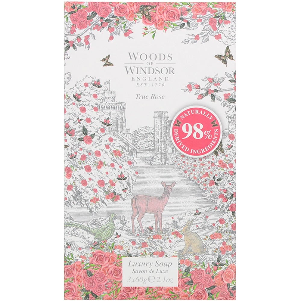 Woods Of Windsor True Rose Soap 60g 3 Pack Image 3