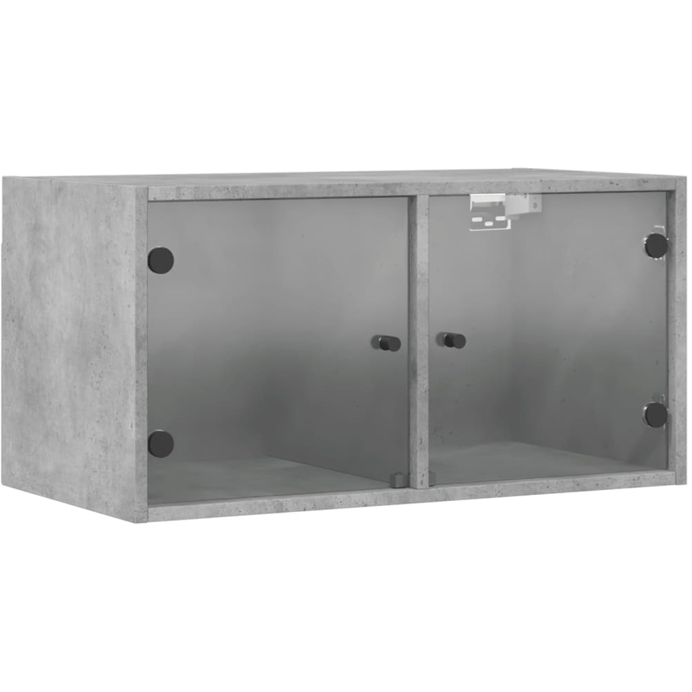 vidaXL 2 Door Concrete Grey Wall Cabinet Set of 2 Image 4