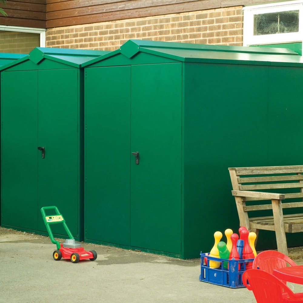 Asgard Centurion 5 x 7ft Double Door Green High Security Apex Garden Shed Image 4