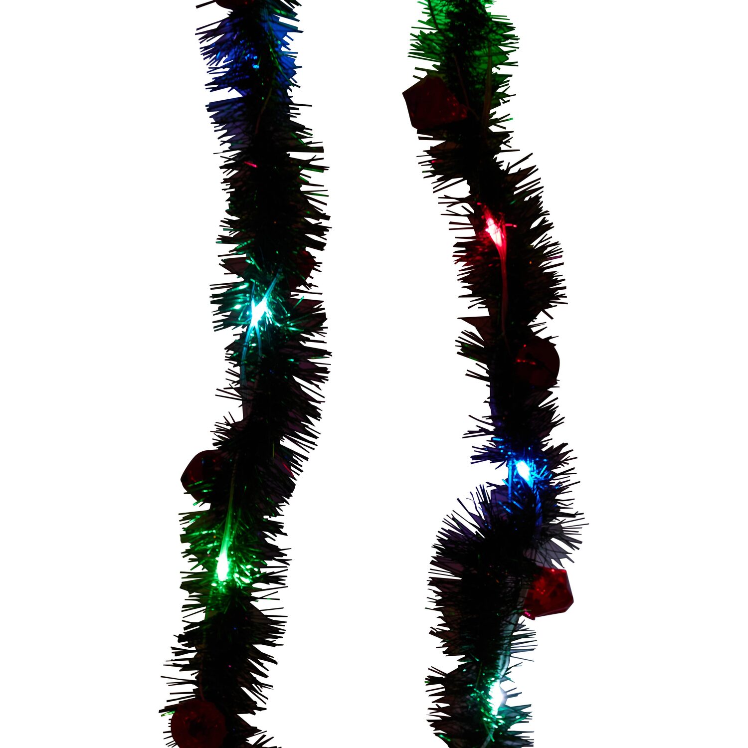LED Tinsel Garland With Bells Image 3