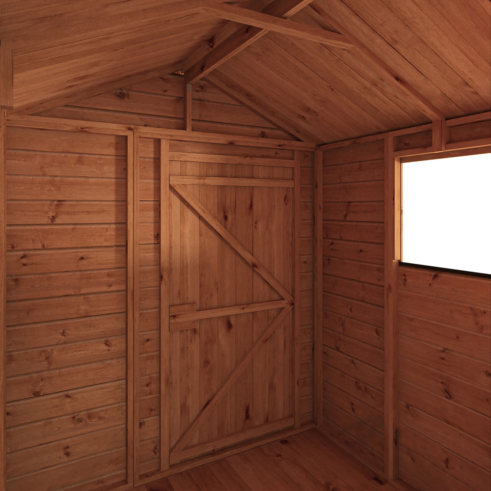 Mercia Woodsman 6 x 6ft Shiplap Glass Apex Shed Image 5