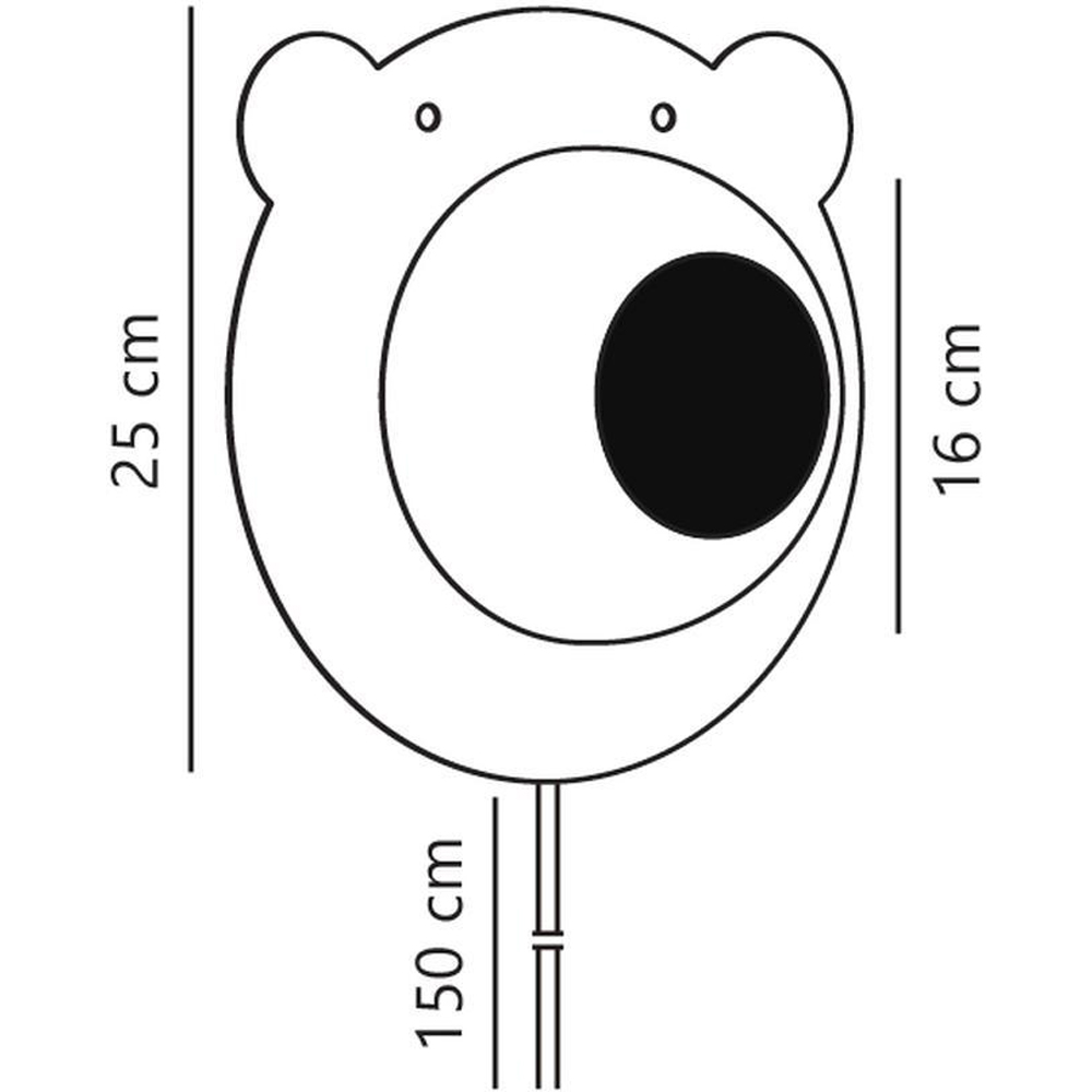 Nordlux Bruna Bear Brown Wall Light Image 9