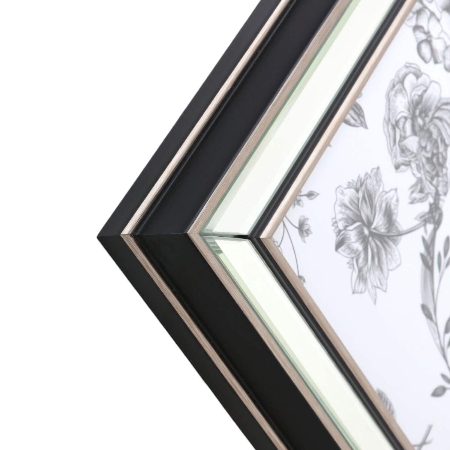 Mode Mirrored Photo Frame Silver 16 x 12in Image 5