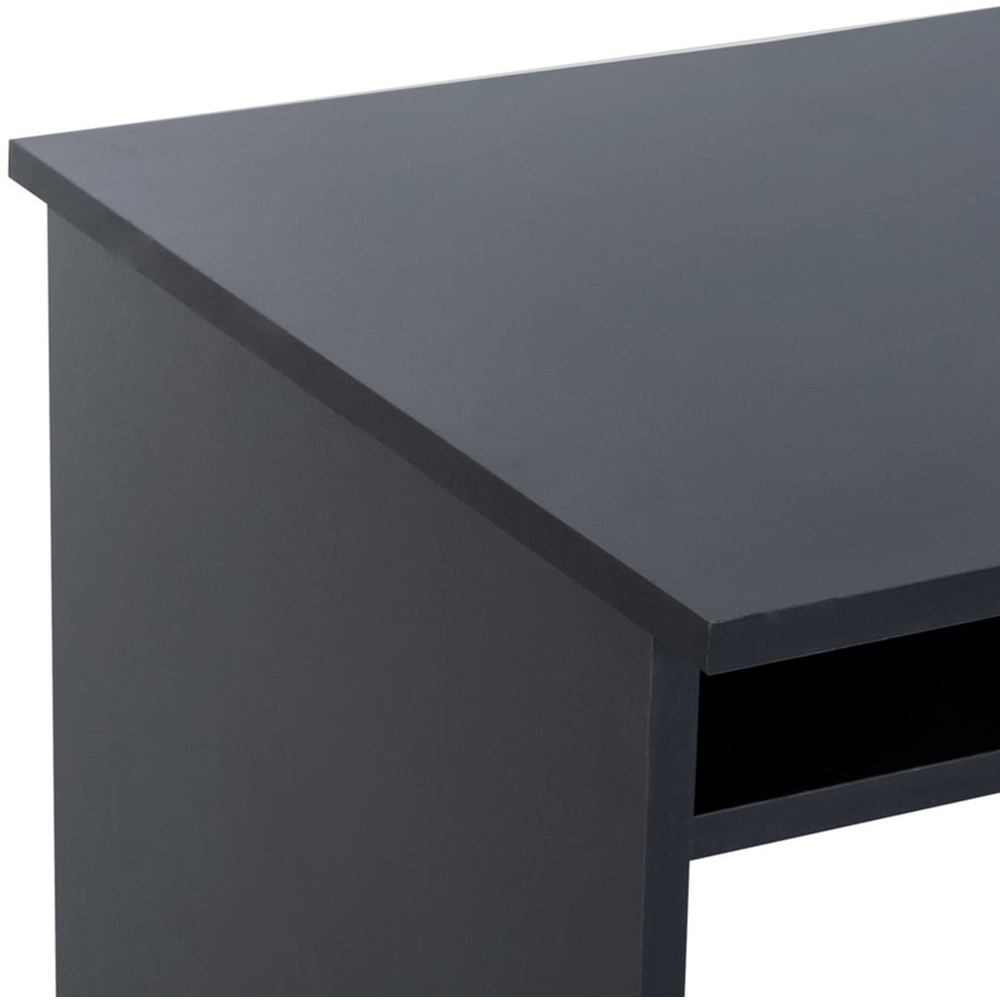 Portland Office Workstation Desk Black Image 3