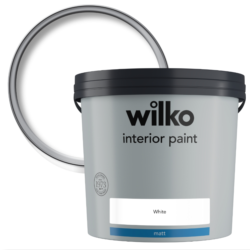 Wilko Interior White Matt Emulsion Paint 5L Image 1