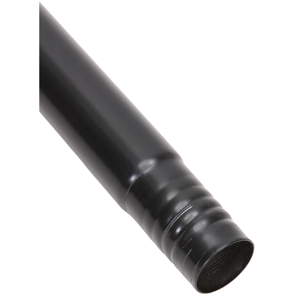 Living and Home 366-427cm Glossy Black Telescopic Curtain Pole with Brackets and Round Finial Image 3