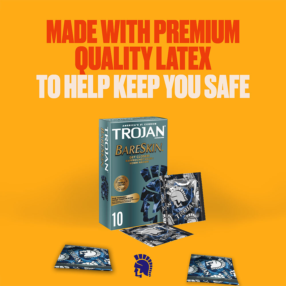 Trojan BareSkin Lubricated Condoms 10 Pack Image 6