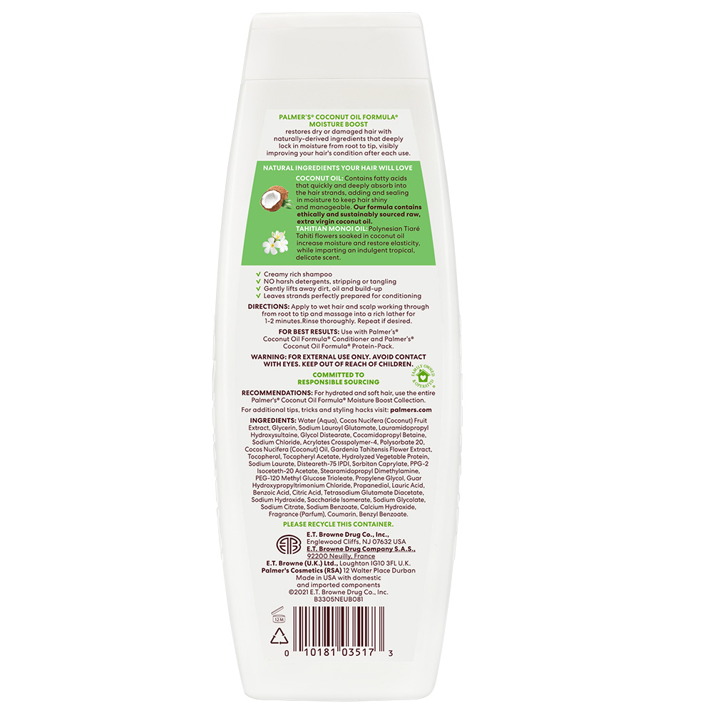Coconut Oil Formula Moisture Boost Shampoo 400ml Image 2