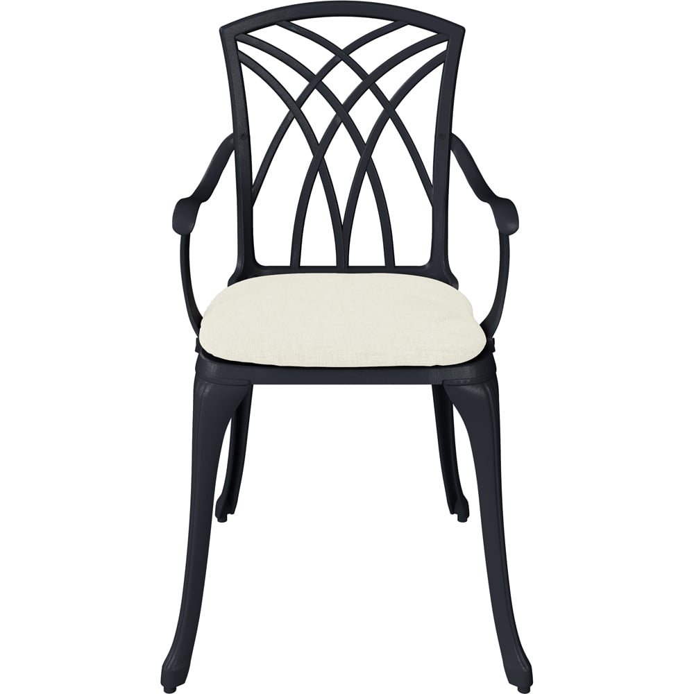 Charles Bentley Cast Aluminium 6 Seater Oval Dining Set Image 4