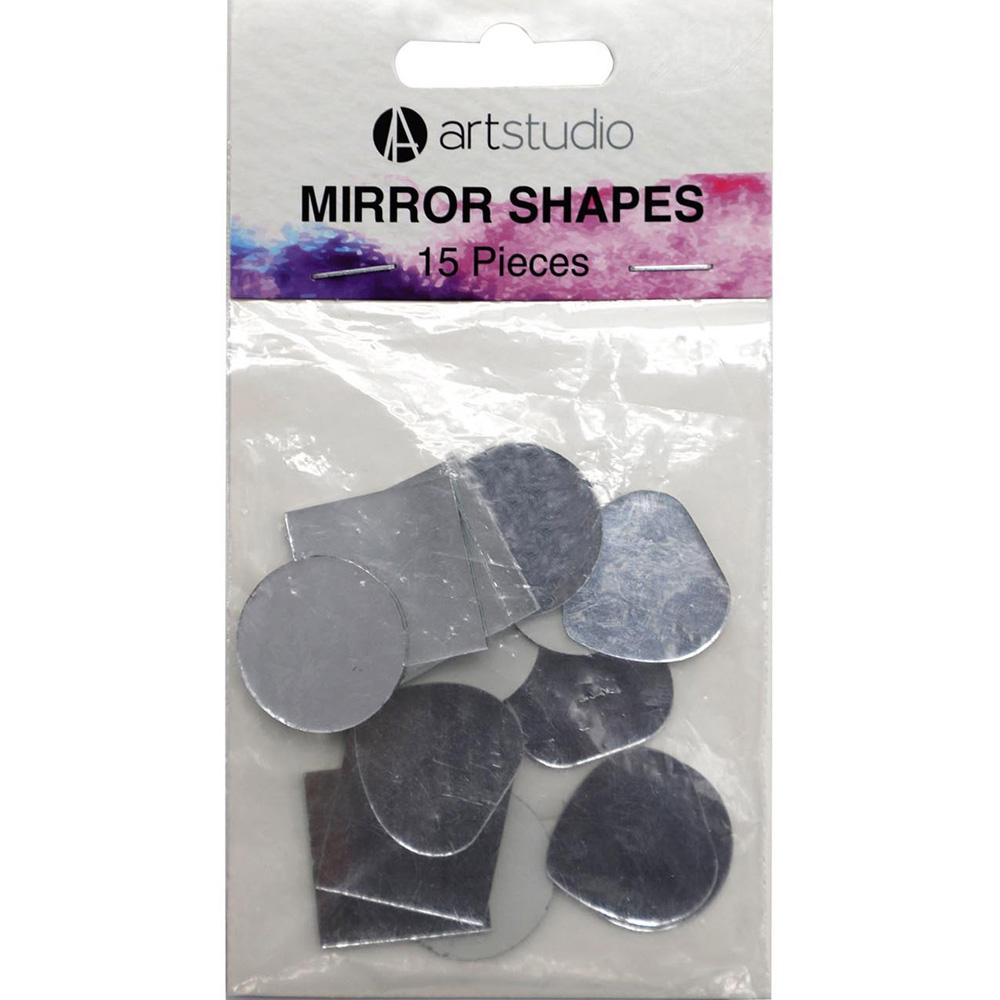 Pack of 15 Art Studio Mirror Shapes Image