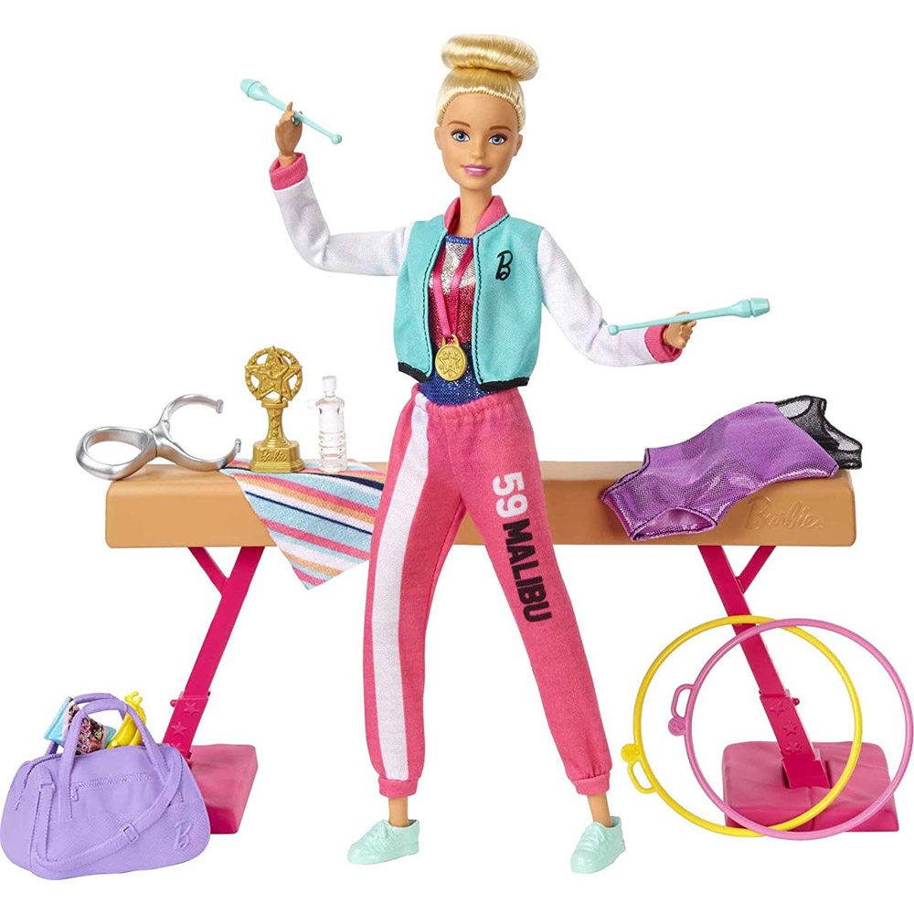 Barbie Sport Gymnastics Doll and Playset Image 1