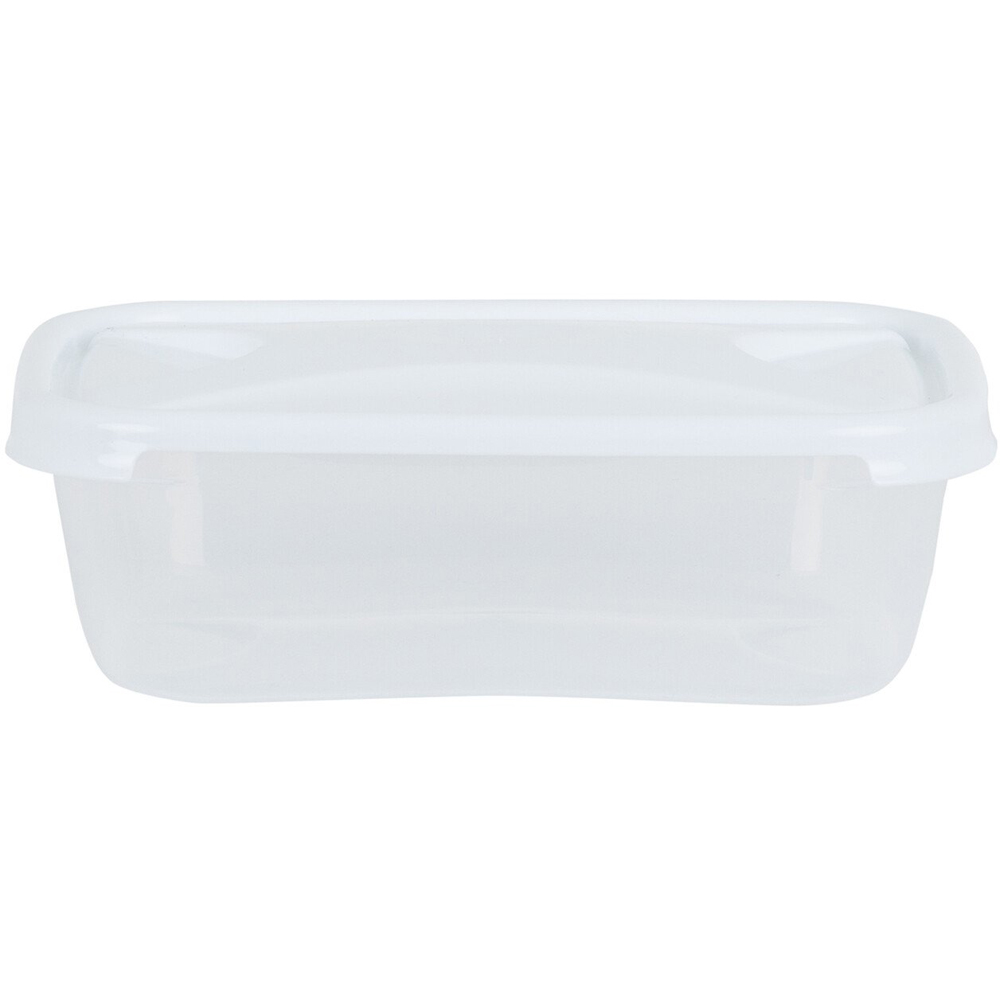 Wham Rectangular Food Box With Lid - White / 1.6l Image 3
