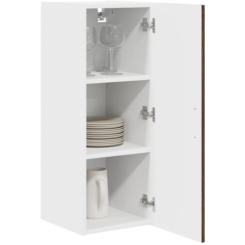 vidaXL Kalmar Single Door Brown Oak Wall Kitchen Cabinet Image 3