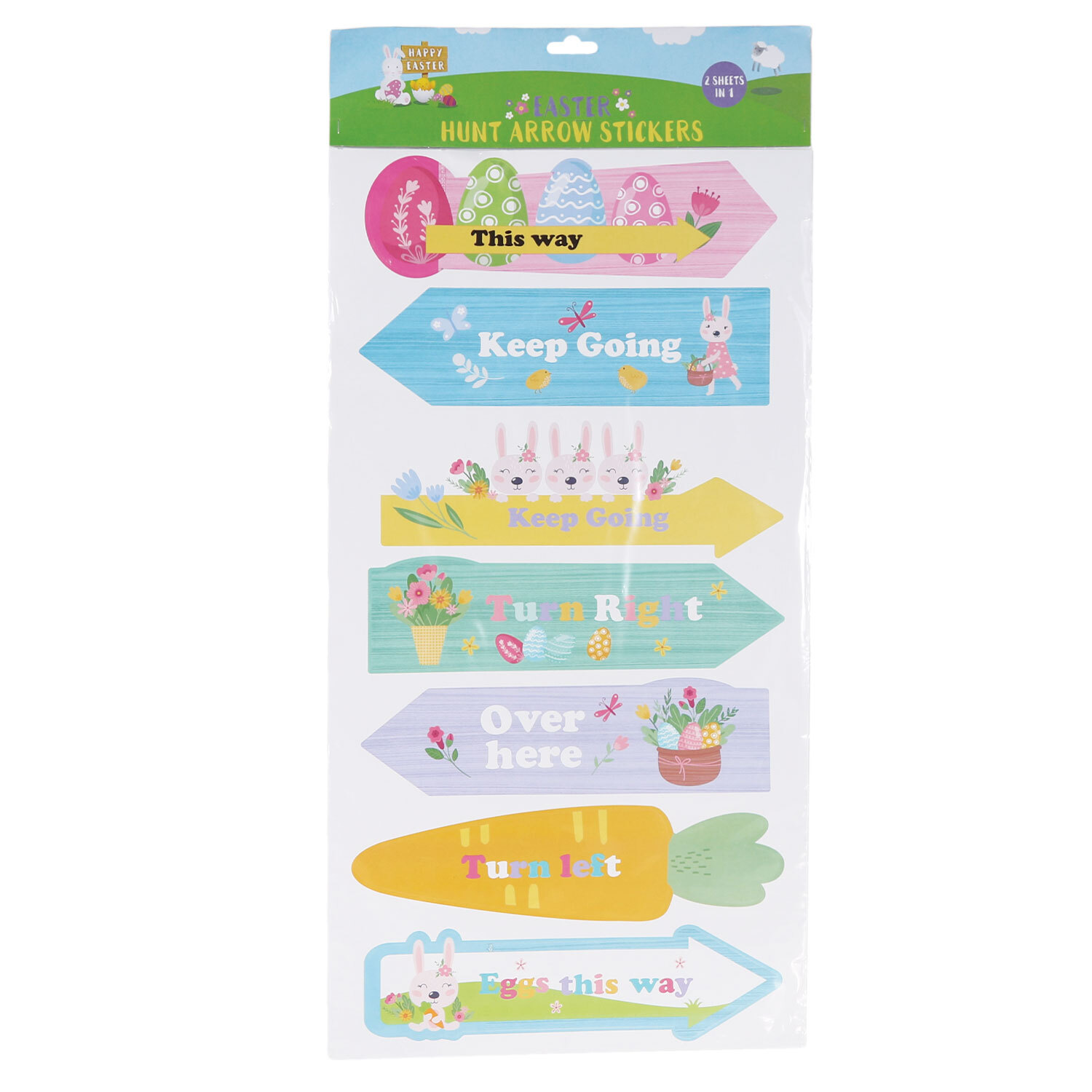 Easter Hunt Arrow Stickers Image
