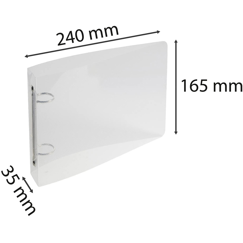 Exacompta Crystal Large Record Card Ring Binder 10 Pack Image 8