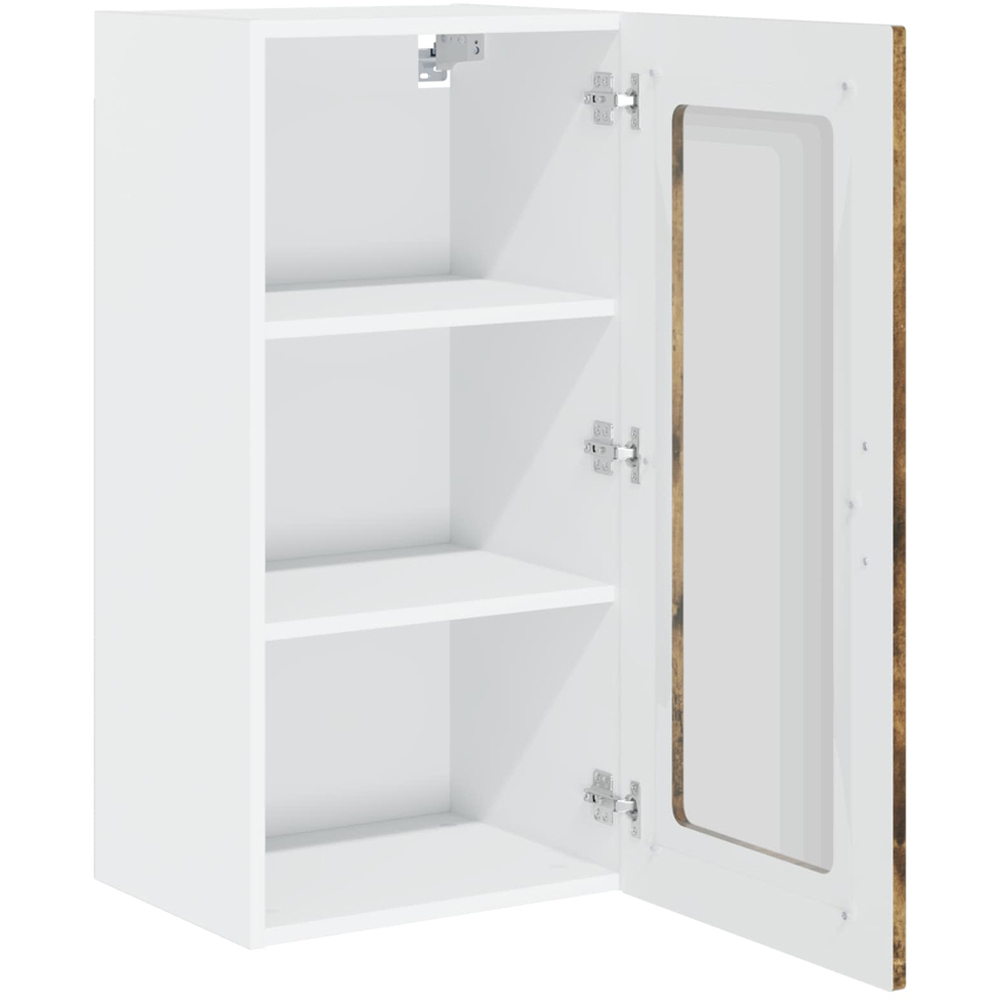 vidaXL Kalmar Single Door Smoked Oak Wall Kitchen Cabinet Image 5