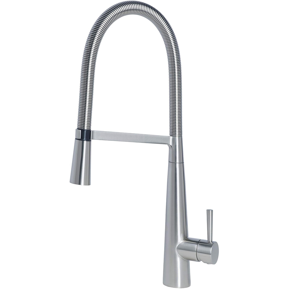 Nes Home Corry Chrome Modern Pull Down Spray Spring Spout Kitchen Mixer Tap Image 1