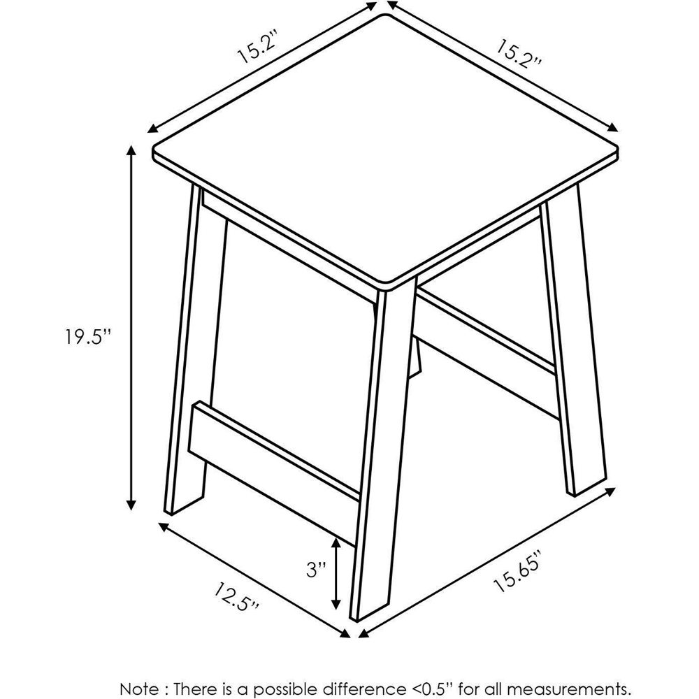 Walplus French Oak Grey Beginning End Table Image 7