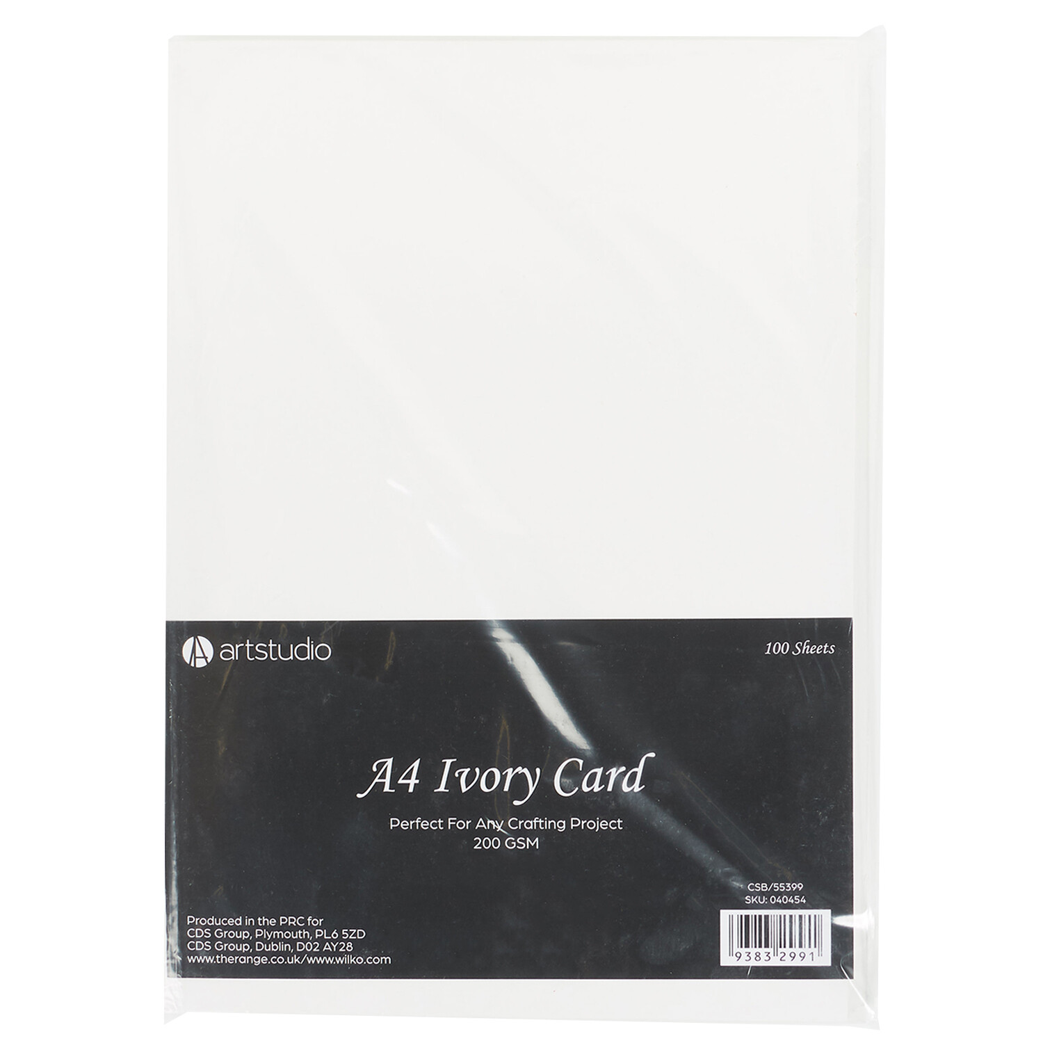 Pack of 100 A4 Ivory Card Sheets - Ivory Image 1