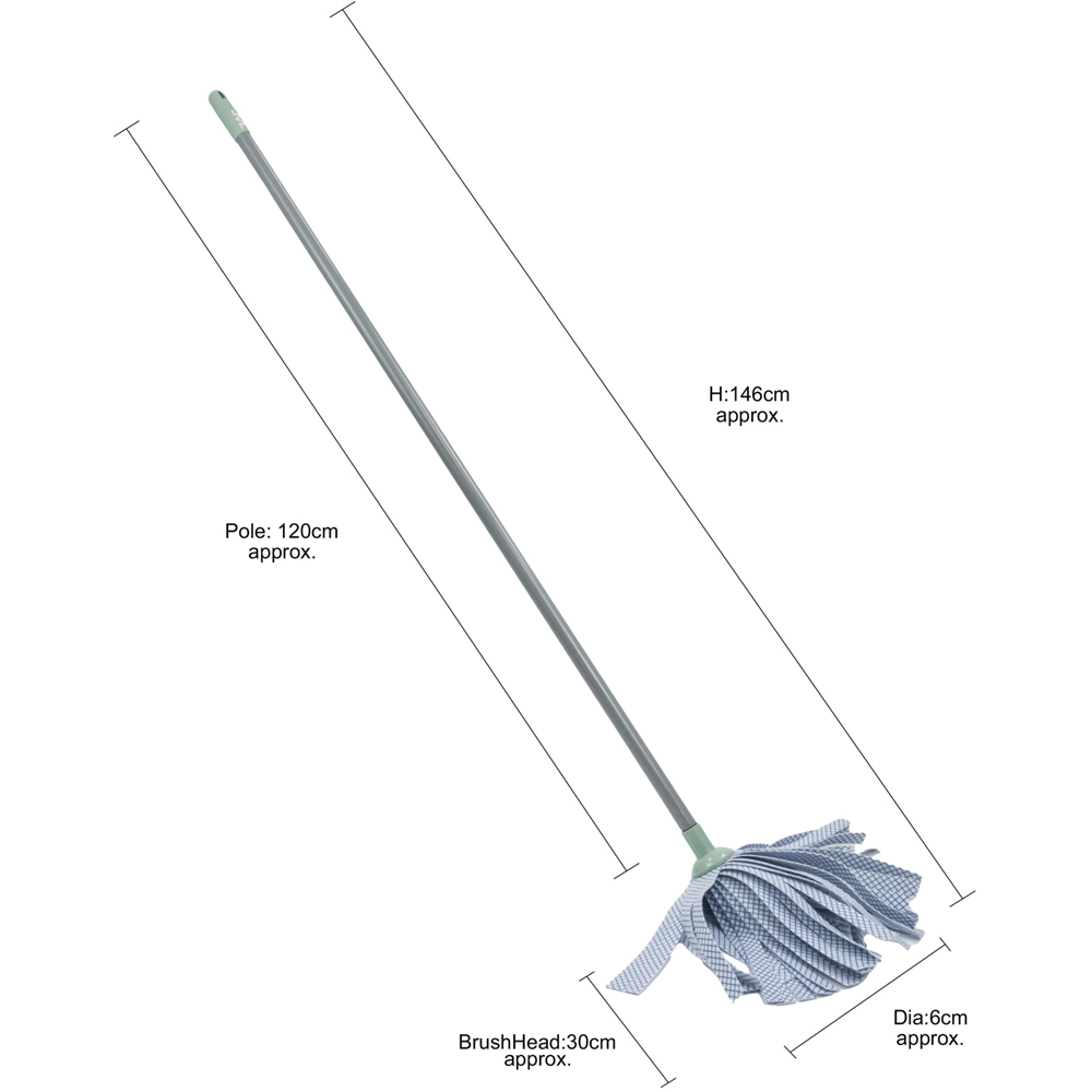 JVL Cleaning Grey Synthetic Mop Image 8