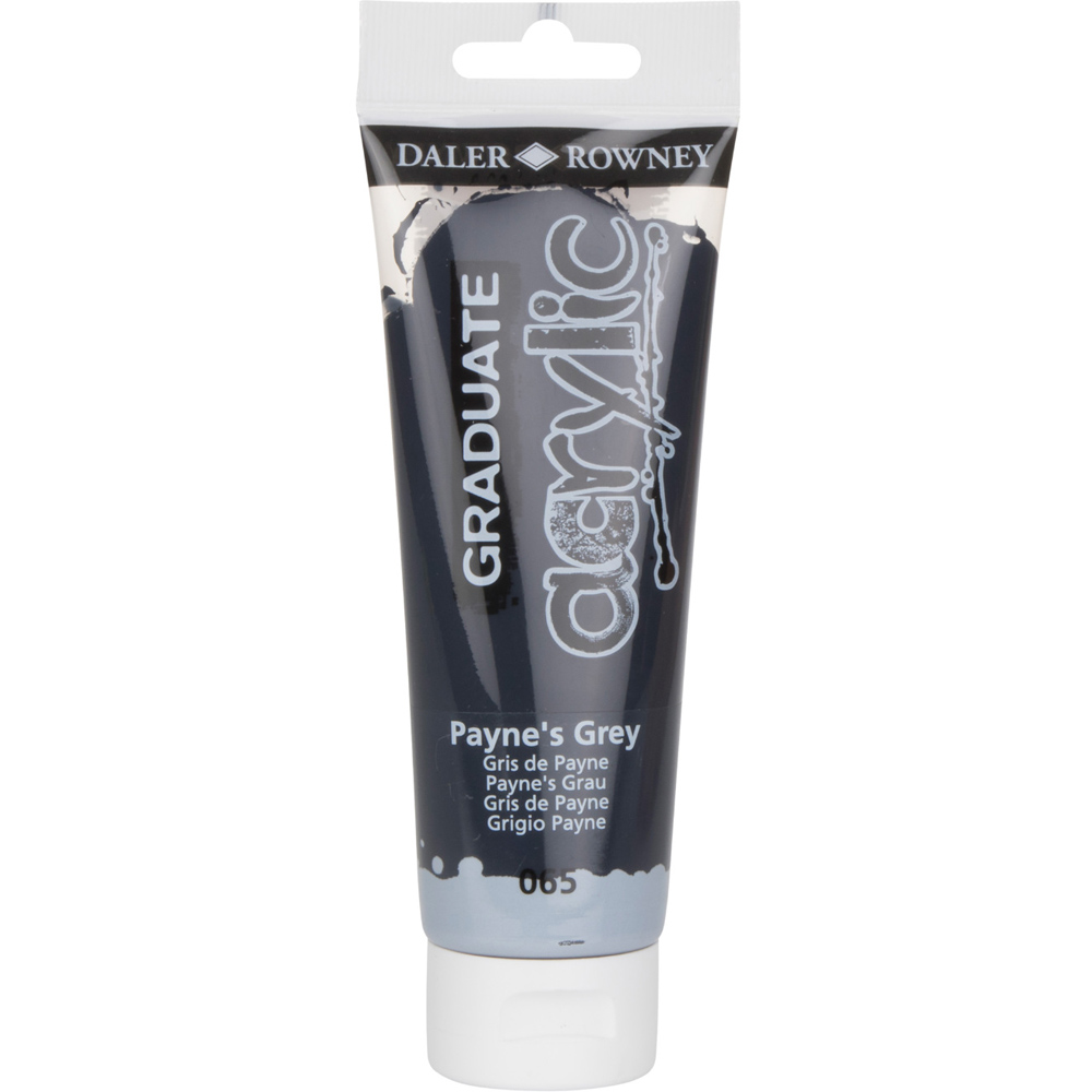 Daler Rowney Graduate Acrylic Paints 120ml - Payne's Grey Image