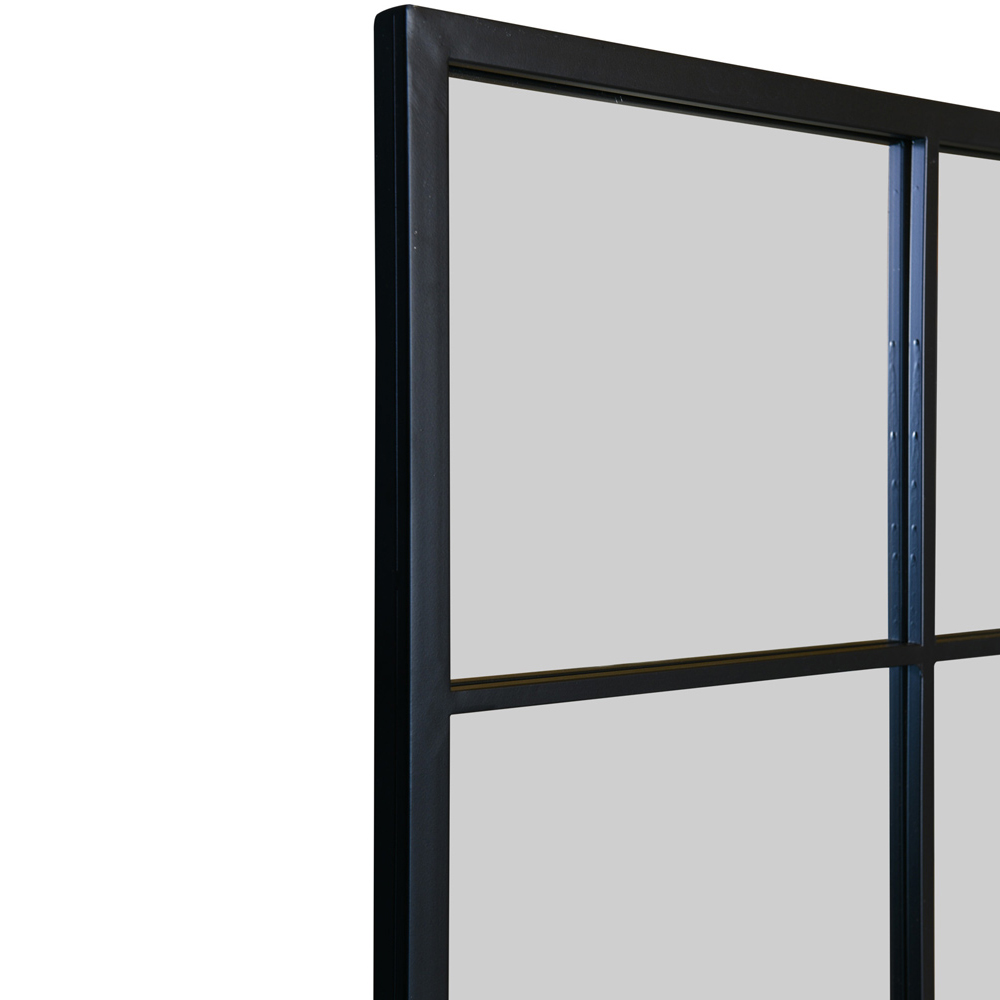 The Fenestra Black Window Leaner Wall Mirror 174 x 110cm Image 6