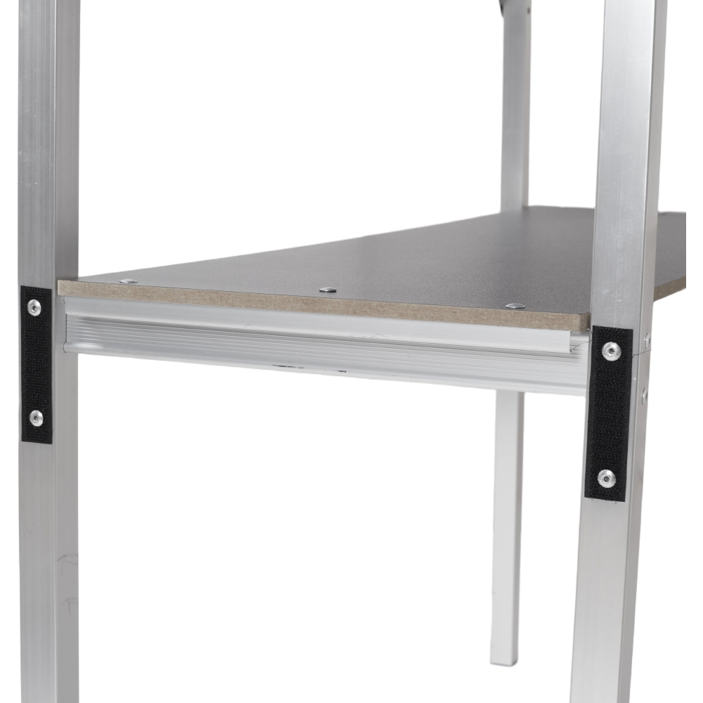 Living and Home 2 Tier Portable Aluminium Alloy Folding Bar Table Image 5