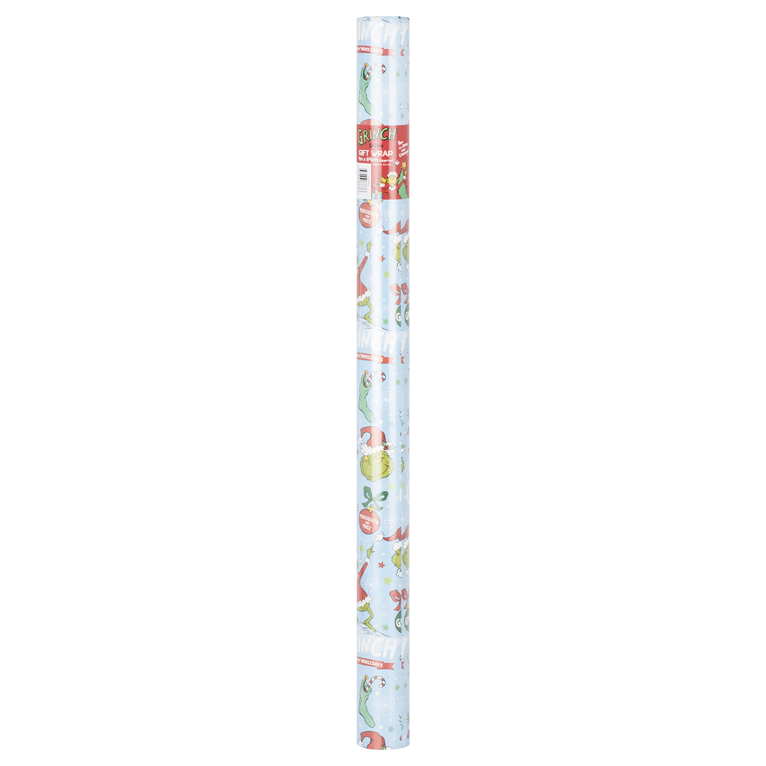 Christmas 4m Grinch Wrapping Paper Image 1
