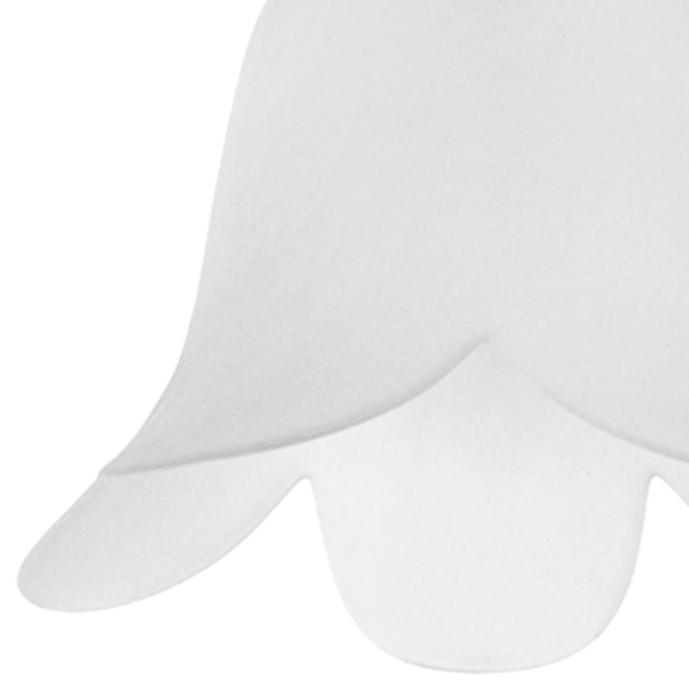 ValueLights White Frosted Glass Petal Lamp Shade 3 Pack Image 3