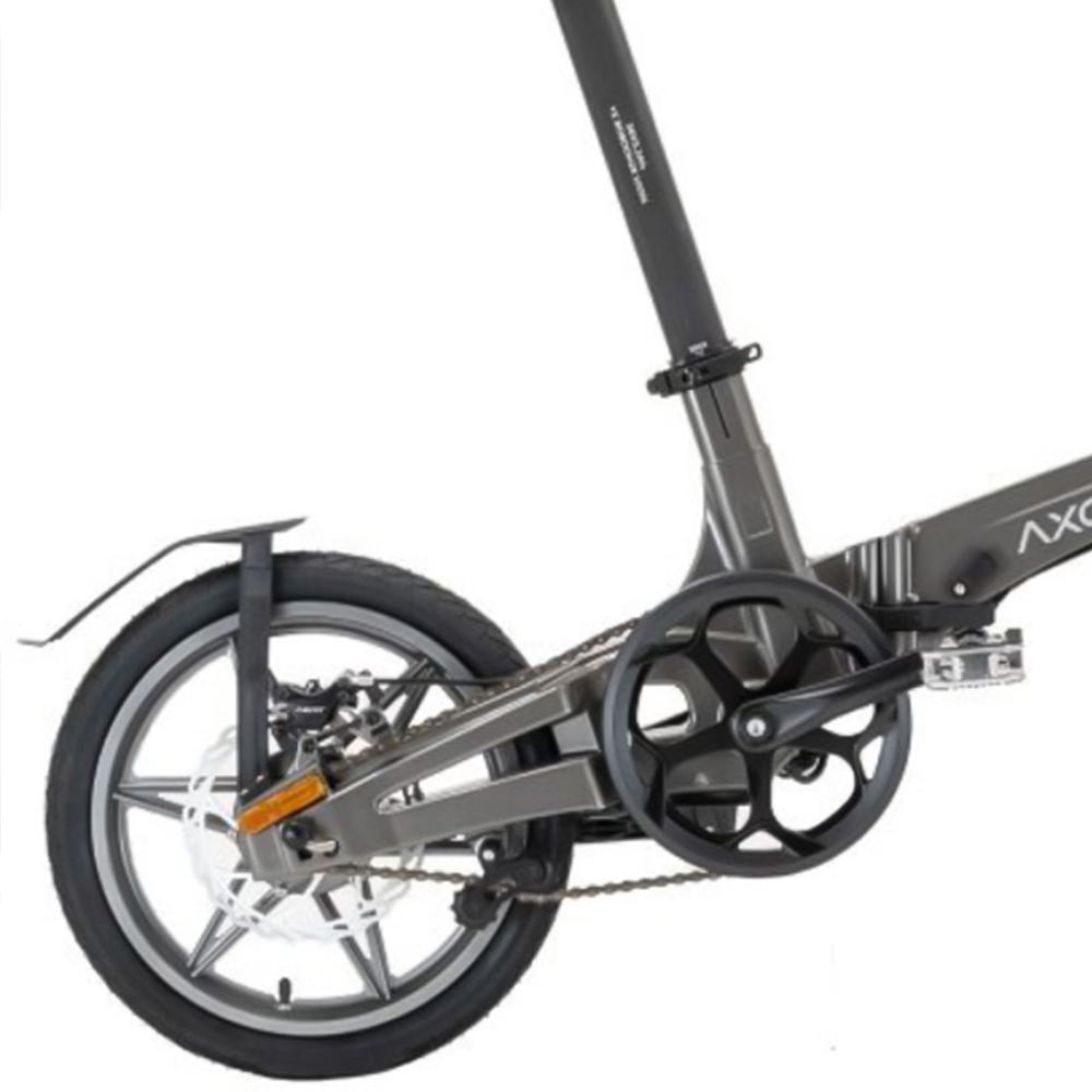 Axon Rides Pro Single Speed Folding 16 inch Grey Electric Bike Image 2