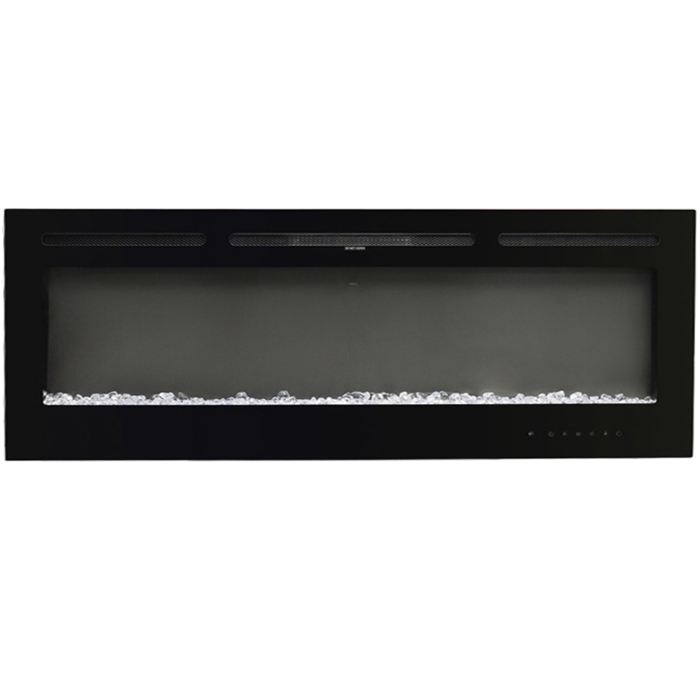 Living and Home Black LED Wall Mounted Electric Fireplace 80 inch Image 1