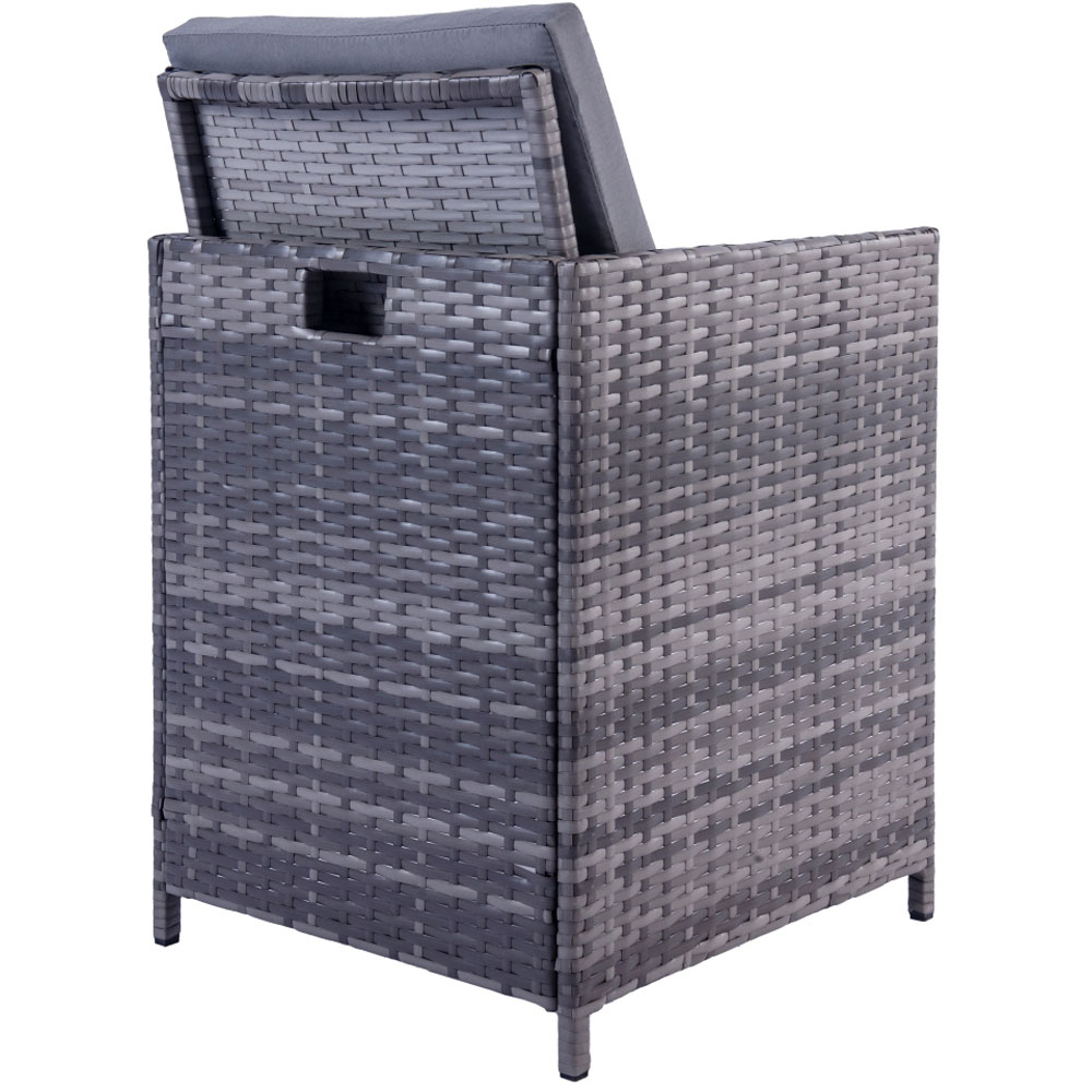 Outdoor Living Milano 8 Seater Grey Rattan Cube Dining Set Image 6