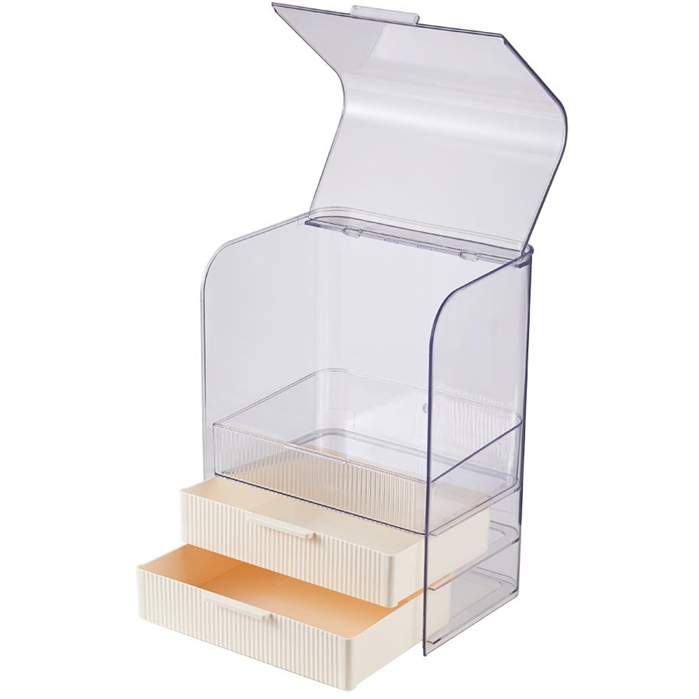 H&O Direct 3 Tier Transparent Cosmetics Organiser Image 3