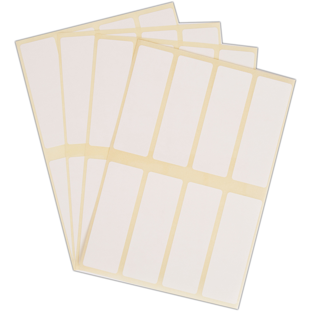 Blick White Rectangular Self Adhesive Office Label 25 x 75mm 320 Pack Image 5