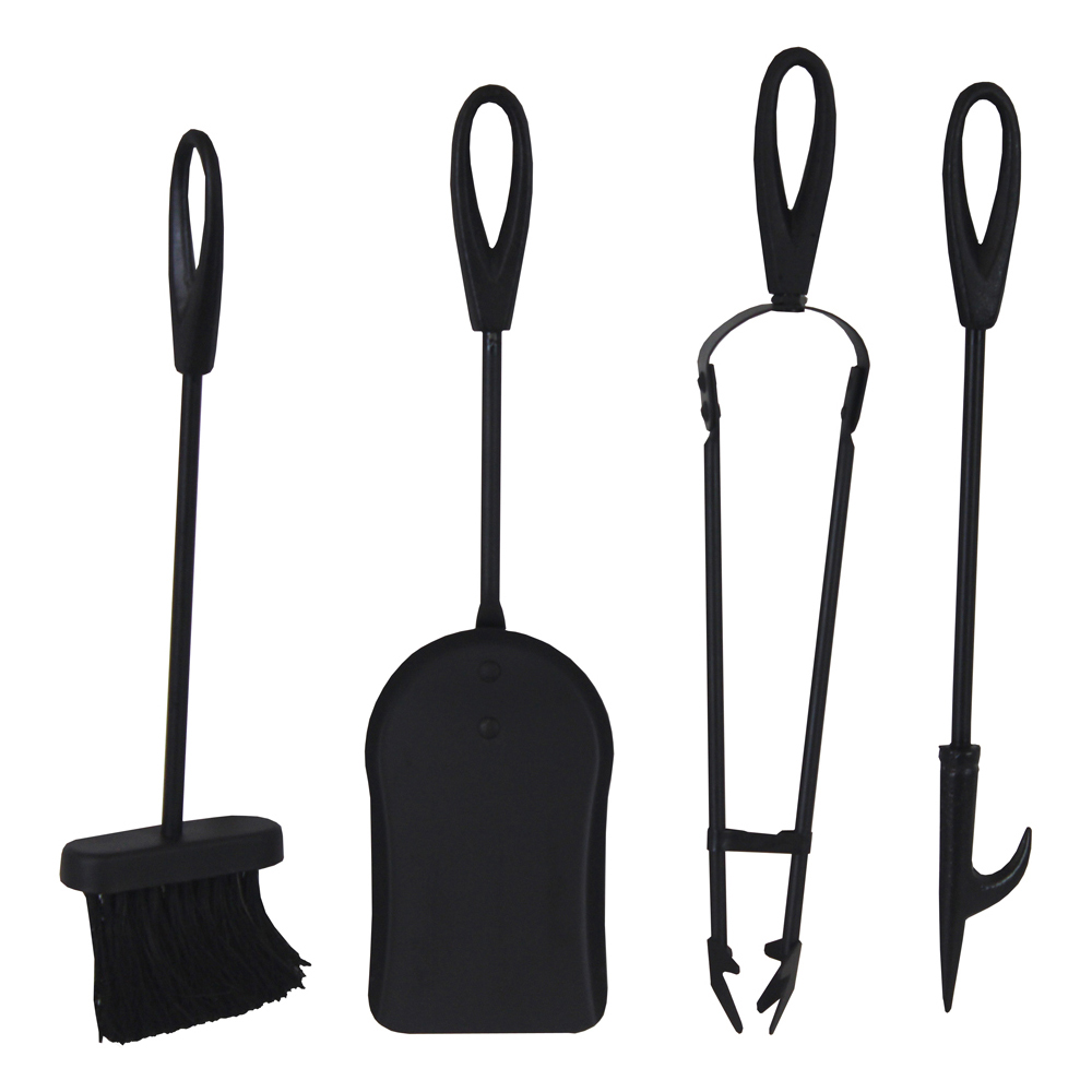 JVL Cotswold 4 Piece Fire Companion Set Wilko