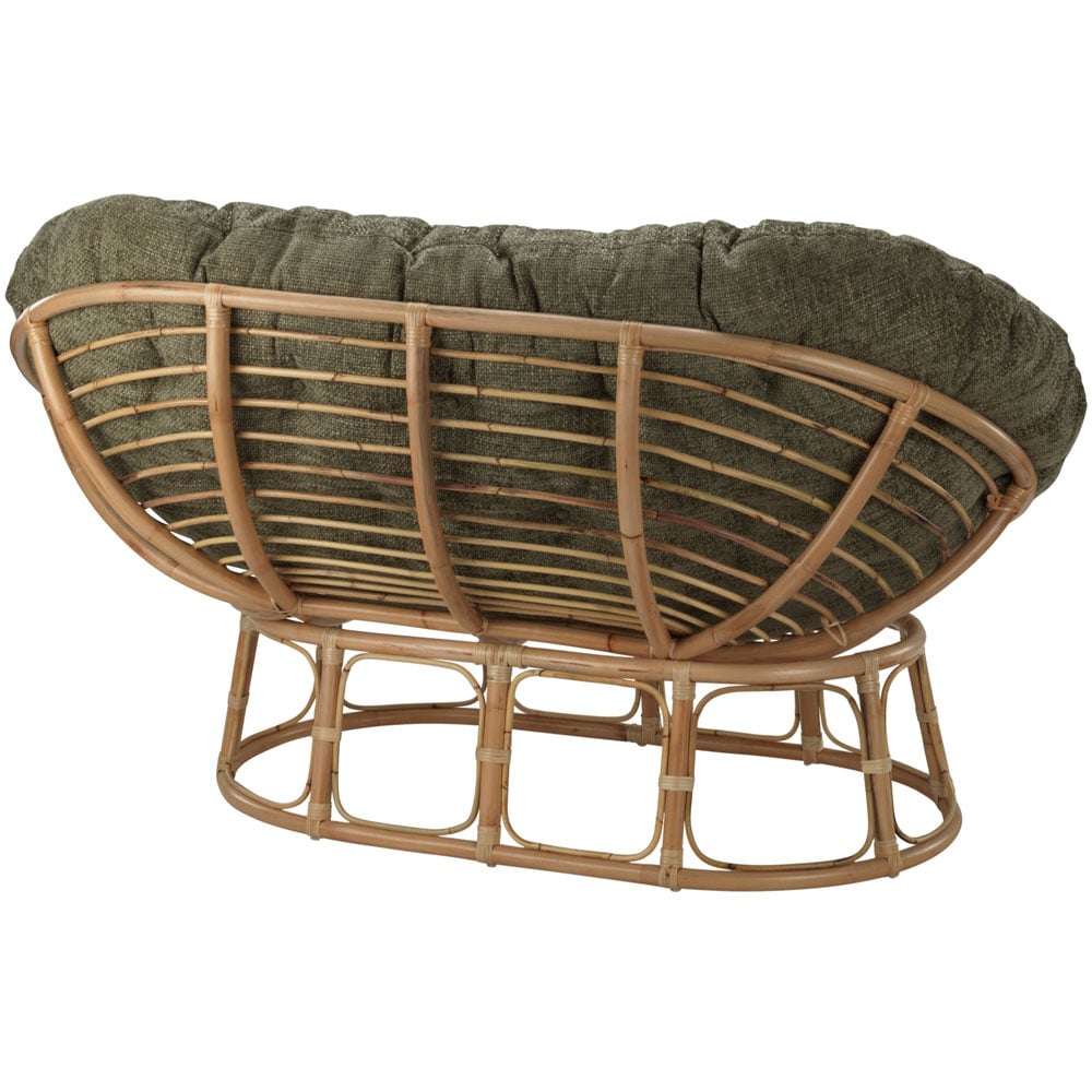 Desser Furniture Papasan 2 Seater Jubilee Sage and Natural Sofa Image 3