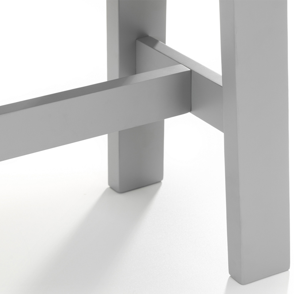 Julian Bowen Kobe 2 Seater Grey Lacquer Dining Bench Image 5