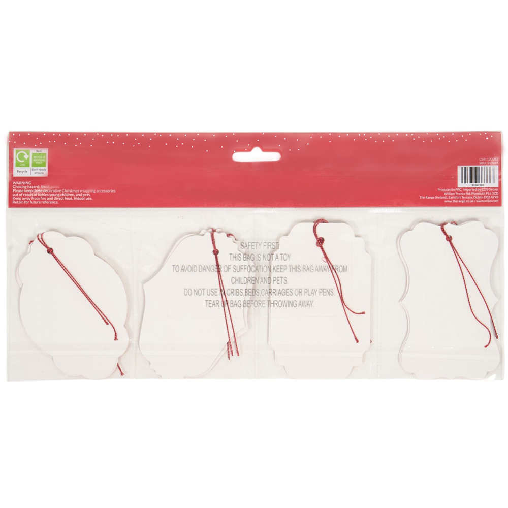 Pack of 12 Traditional Kraft Gift Tags Image 6
