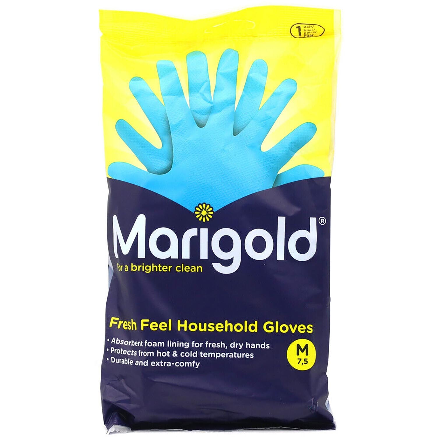 Marigold Fresh Feel Household Gloves - Blue Image 1