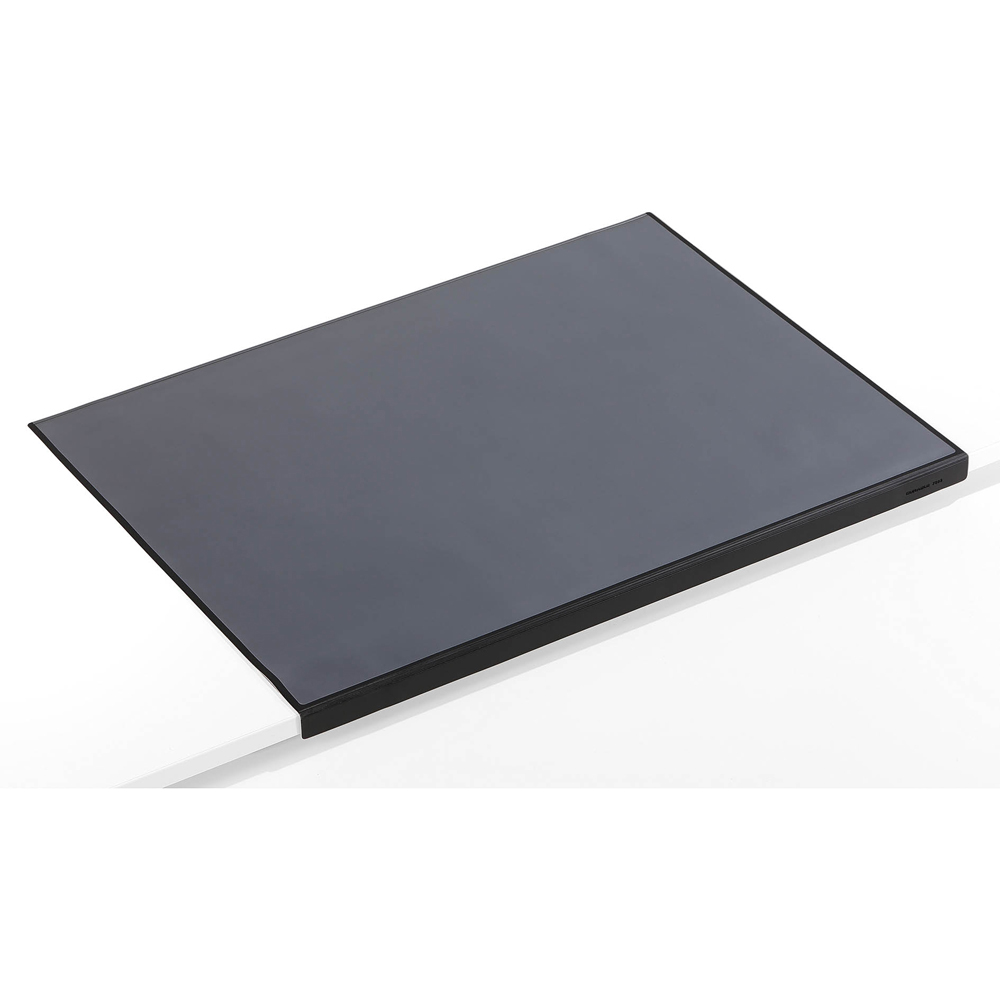 Durable Black Clear Overlay Edge Protector Desk Mat 65 x 50cm Image 3