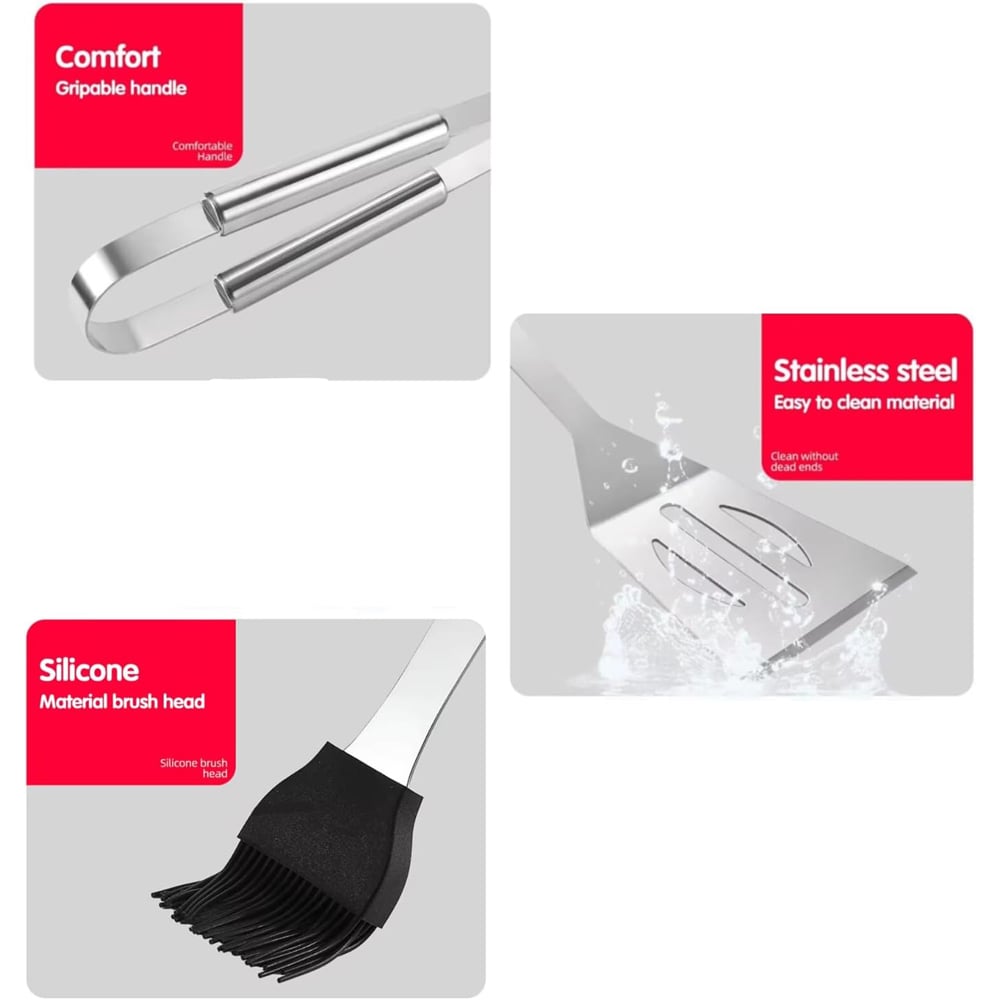 AMOS BBQ 11 Piece Tool Set Image 4