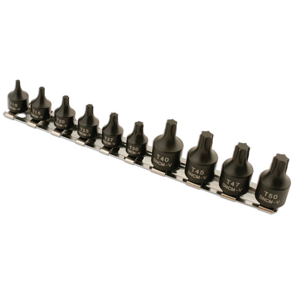 Laser 10 Piece Low Profile Star Socket Bit Set Image 2