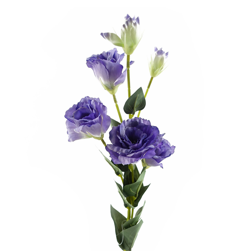 Leaf Purple Wild Rose Single Stem Artificial Flower 2.6ft 6 Pack Image 4